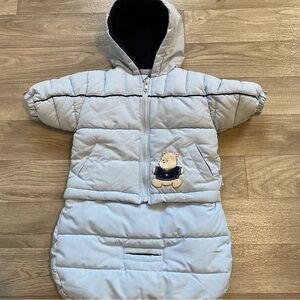 bon bebe snow suit 0-9M blue